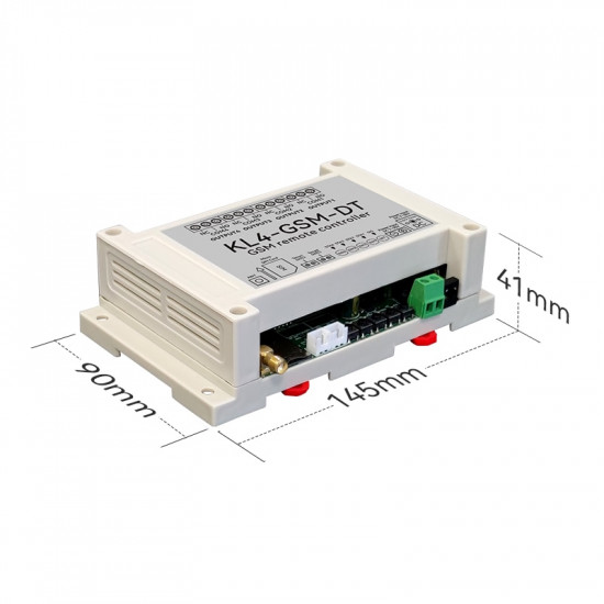 appareil controle a distance et alarme température 4 sorties et deux entrées de sonde KL4-GSM-DTC